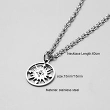 Carica l&#39;immagine nel visualizzatore di Gallery, men necklace stainless steel Necklace Women Men Simple Long Chain Rectangular pendant Necklace Statement Couples Choker Gifts