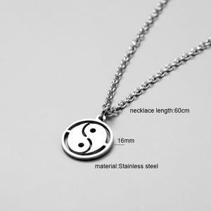 men necklace stainless steel Necklace Women Men Simple Long Chain Rectangular pendant Necklace Statement Couples Choker Gifts