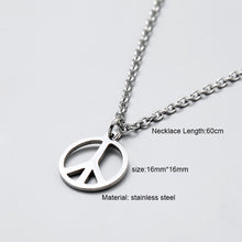 Carica l&#39;immagine nel visualizzatore di Gallery, men necklace stainless steel Necklace Women Men Simple Long Chain Rectangular pendant Necklace Statement Couples Choker Gifts