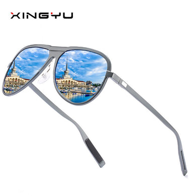 men's polarized sunglasses with full aluminium magnesium frame outdoor fishing sunglasses driving sunglasses
