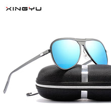 Load image into Gallery viewer, men&#39;s polarized sunglasses with full aluminium magnesium frame outdoor fishing sunglasses driving sunglasses
