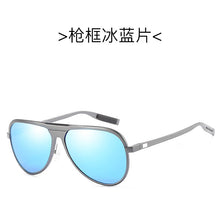 Load image into Gallery viewer, men&#39;s polarized sunglasses with full aluminium magnesium frame outdoor fishing sunglasses driving sunglasses