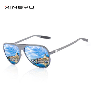 men's polarized sunglasses with full aluminium magnesium frame outdoor fishing sunglasses driving sunglasses