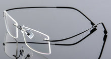 Carica l&#39;immagine nel visualizzatore di Gallery, men&#39;s ultra-light Optical glasses frame Memory Titanium Alloy Rimless optical Frame for Myopia Prescription Glasses