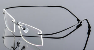 men's ultra-light Optical glasses frame Memory Titanium Alloy Rimless optical Frame for Myopia Prescription Glasses