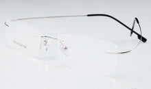 Carica l&#39;immagine nel visualizzatore di Gallery, men&#39;s ultra-light Optical glasses frame Memory Titanium Alloy Rimless optical Frame for Myopia Prescription Glasses