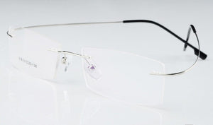 men's ultra-light Optical glasses frame Memory Titanium Alloy Rimless optical Frame for Myopia Prescription Glasses