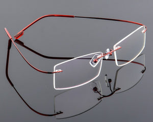 men's ultra-light Optical glasses frame Memory Titanium Alloy Rimless optical Frame for Myopia Prescription Glasses