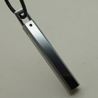 men/women jewelry cute chamfer bar hi-tech scratch proof tungsten pendant necklace