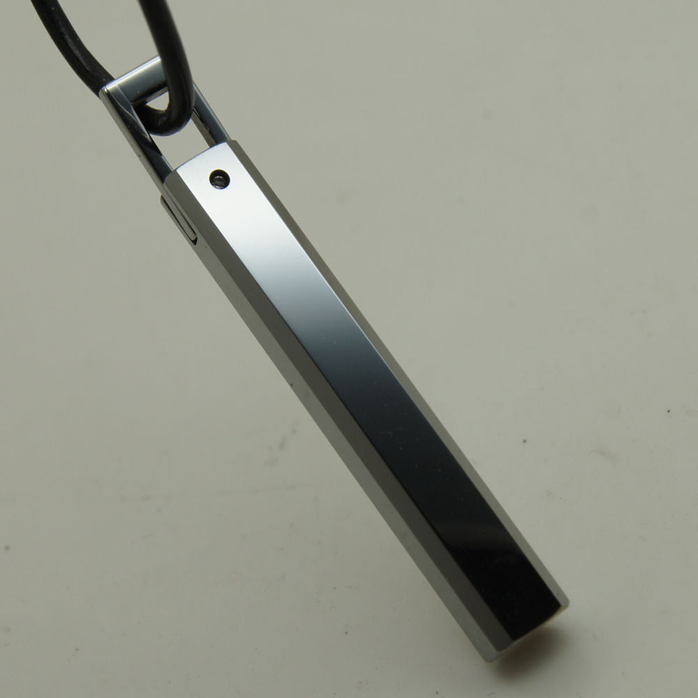 men/women jewelry cute chamfer bar hi-tech scratch proof tungsten pendant necklace