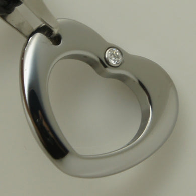 men/women jewelry simple heart cz inlayed hi-tech scratch proof tungsten pendant necklace