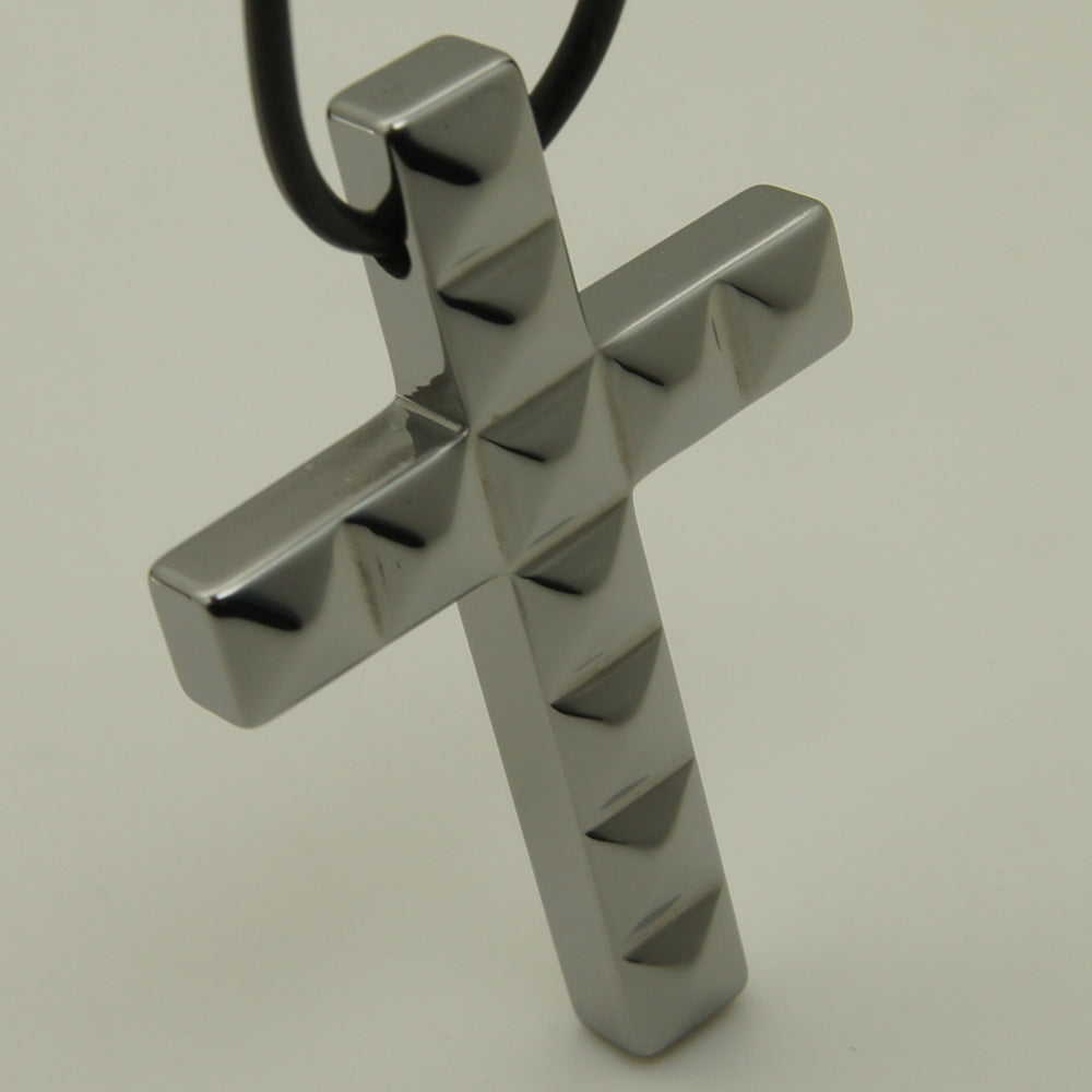 men/women jewelry unique pattern crosshi-tech scratch proof tungsten pendant necklace