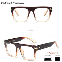 Load image into Gallery viewer, Acetate Square Glasses Frame Men Retro Metal Optical Eyewear Women Eyeglasses Frame Clear UV400 Brand Designer oculos