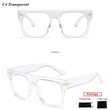 Load image into Gallery viewer, Acetate Square Glasses Frame Men Retro Metal Optical Eyewear Women Eyeglasses Frame Clear UV400 Brand Designer oculos