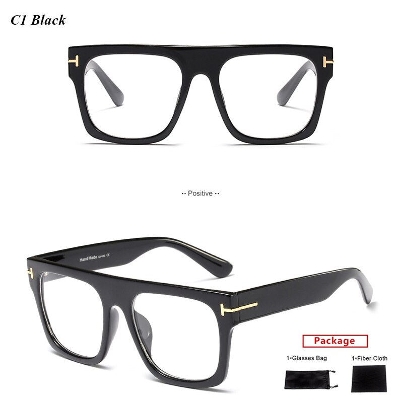 Acetate Square Glasses Frame Men Retro Metal Optical Eyewear Women Eyeglasses Frame Clear UV400 Brand Designer oculos