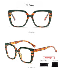 Load image into Gallery viewer, mimiyou Leopard Acetate Square Glasses Frame Women Retro Optical Eyewear Men Eyeglasses Frame Clear UV400 Brand Designer oculos