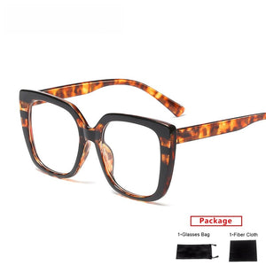 mimiyou Leopard Acetate Square Glasses Frame Women Retro Optical Eyewear Men Eyeglasses Frame Clear UV400 Brand Designer oculos