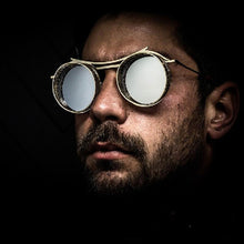 Load image into Gallery viewer, mimiyou SteamPunk Hollow Round Sunglasses Men Retro Alloy Sunglasses Women Glasses Brand UV400 Eyeglasses Shades