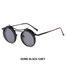 Load image into Gallery viewer, mimiyou SteamPunk Hollow Round Sunglasses Men Retro Alloy Sunglasses Women Glasses Brand UV400 Eyeglasses Shades