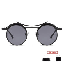 Load image into Gallery viewer, mimiyou SteamPunk Hollow Round Sunglasses Men Retro Alloy Sunglasses Women Glasses Brand UV400 Eyeglasses Shades