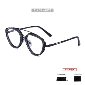 mimiyou SteamPunk Hollow Triangle Sunglasses Men Retro Alloy Sunglasses Women Glasses Brand UV400 Eyeglasses Shades