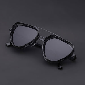mimiyou SteamPunk Hollow Triangle Sunglasses Men Retro Alloy Sunglasses Women Glasses Brand UV400 Eyeglasses Shades