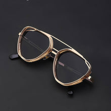Load image into Gallery viewer, mimiyou SteamPunk Hollow Triangle Sunglasses Men Retro Alloy Sunglasses Women Glasses Brand UV400 Eyeglasses Shades