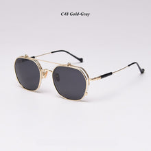 Load image into Gallery viewer, Steampunk Flips Up Sunglasses Women Vintage Polarized Sunglasses Men Sun Glasses Women Brand UV400 Eyeglasses Shades