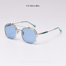Load image into Gallery viewer, Steampunk Flips Up Sunglasses Women Vintage Polarized Sunglasses Men Sun Glasses Women Brand UV400 Eyeglasses Shades