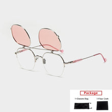 Load image into Gallery viewer, Steampunk Flips Up Sunglasses Women Vintage Polarized Sunglasses Men Sun Glasses Women Brand UV400 Eyeglasses Shades