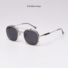 Load image into Gallery viewer, Steampunk Flips Up Sunglasses Women Vintage Polarized Sunglasses Men Sun Glasses Women Brand UV400 Eyeglasses Shades