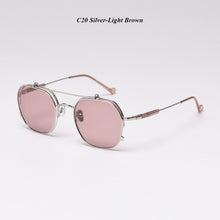 Load image into Gallery viewer, Steampunk Flips Up Sunglasses Women Vintage Polarized Sunglasses Men Sun Glasses Women Brand UV400 Eyeglasses Shades