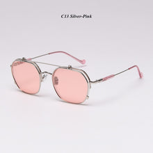 Load image into Gallery viewer, Steampunk Flips Up Sunglasses Women Vintage Polarized Sunglasses Men Sun Glasses Women Brand UV400 Eyeglasses Shades
