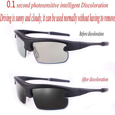 minc/0.1 second photochromic sunglasses polarized sports men's sunglasses smart retro driving glasses