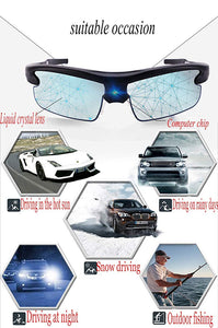minc/0.1 second photochromic sunglasses polarized sports men's sunglasses smart retro driving glasses