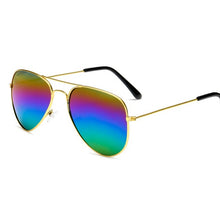 Carica l'immagine nel visualizzatore di Gallery, specchio Occhiali da sole aeronautici per donna 2023 occhiali retrò occhiali da sole da donna punti metallici polit Occhiali da sole lunette femme oculos 