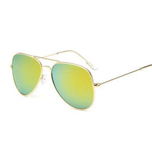 Carica l'immagine nel visualizzatore di Gallery, specchio Occhiali da sole aeronautici per donna 2023 occhiali retrò occhiali da sole da donna punti metallici polit Occhiali da sole lunette femme oculos 
