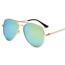 Carica l'immagine nel visualizzatore di Gallery, specchio Occhiali da sole aeronautici per donna 2023 occhiali retrò occhiali da sole da donna punti metallici polit Occhiali da sole lunette femme oculos 