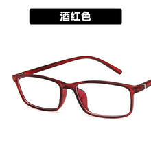 Load image into Gallery viewer, mobile phone computer flat light mirror 2821 anti blue light retro decoration eyeglass frame with glasses frame