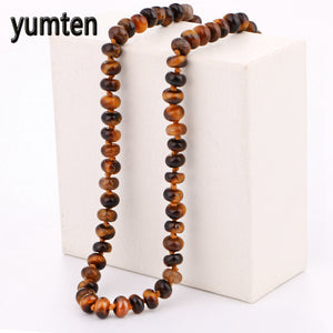 moda praia Women necklace tiger eye stone and charm pendant 108 mala chakras direct mail yoga necklace Gifts Lovers overwatch