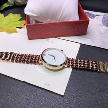 Carica l'immagine nel visualizzatore di Gallery, braccialetto di pietra naturale granato/tormalina e gioielli fai da te orologio da 33 mm per orologio impermeabile da donna per la spiaggia estiva commercio all'ingrosso! 