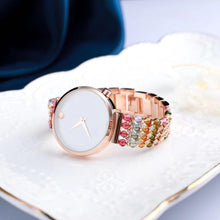 Carica l'immagine nel visualizzatore di Gallery, braccialetto di pietra naturale granato/tormalina e gioielli fai da te orologio da 33 mm per orologio impermeabile da donna per la spiaggia estiva commercio all'ingrosso! 