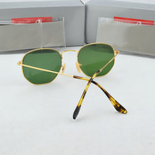 Carica l'immagine nel visualizzatore di Gallery, Hexagon Glasses sunglasses Men Women Mens designer masculine classic Female Mirror Eyewear Brand Sun glasses Driving