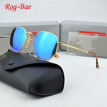 Carica l'immagine nel visualizzatore di Gallery, Hexagon Glasses sunglasses Men Women Mens designer masculine classic Female Mirror Eyewear Brand Sun glasses Driving