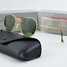 Carica l'immagine nel visualizzatore di Gallery, Hexagon Glasses sunglasses Men Women Mens designer masculine classic Female Mirror Eyewear Brand Sun glasses Driving