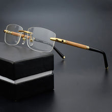 Carica l&#39;immagine nel visualizzatore di Gallery, Occhiali senza montatura di marca montatura da uomo montatura per occhiali miopia ottica montatura per occhiali da vista maschile montatura per donna 