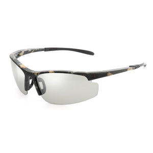Photochromic Chameleon Sunglasses Men Driving Polarized Sun glasses for men Half frame sunglasses Sport Sunglasses