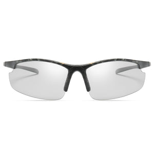 Photochromic Chameleon Sunglasses Men Driving Polarized Sun glasses for men Half frame sunglasses Sport Sunglasses