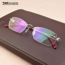 Load image into Gallery viewer, Ultra-light brand rimless glasses frame women prescription myopia optical glasses frame women&#39;s eye glasses frames for women