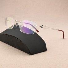 Load image into Gallery viewer, Ultra-light brand rimless glasses frame women prescription myopia optical glasses frame women&#39;s eye glasses frames for women